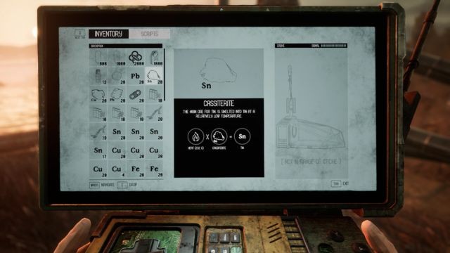 Quản lý kho đồ và khai thác tài nguyên để sống sót