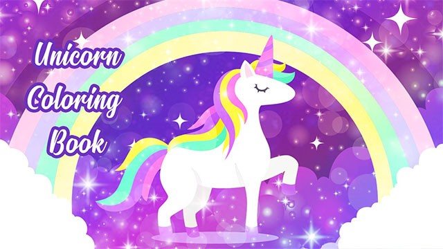 Unicorn Coloring Book là ứng dụng giải trí chủ đề tô màu tranh kỳ lân