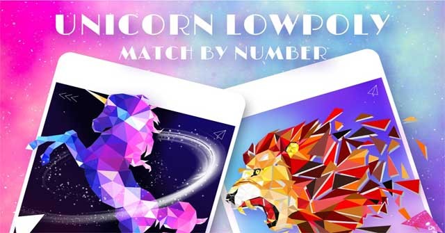 Trải nghiệm những phút giây thư giãn với game ghép tranh Unicorn Low Poly