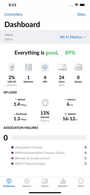 UniFi Network là ứng dụng quản lý và cấu hình mạng trên iPhone