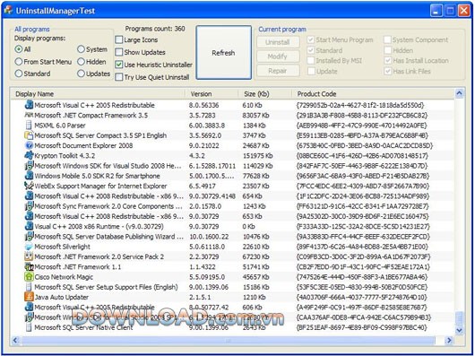 Uninstall Manager ActiveX