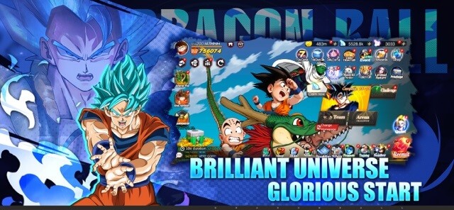 Universe Clash Ultimate Power cho bạn chơi cùng các nhân vật quen thuộc trong bộ truyện Dragon Ball