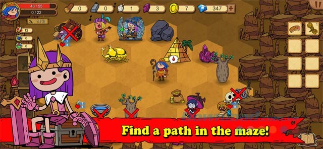 Tìm đường đi vào các mê cung