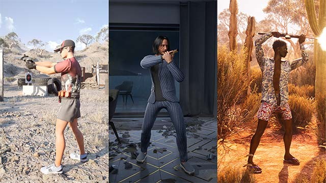 Chọn một trong các vai xạ thủ với kỹ năng, phong cách bắn súng khác nhau