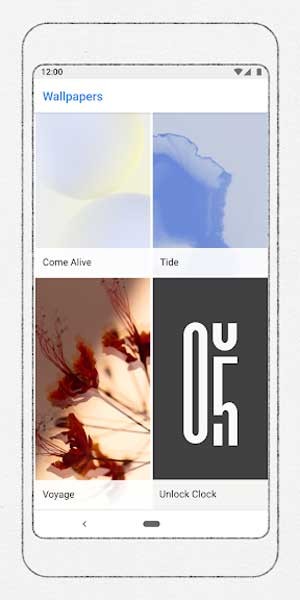 Có thể tải Unlock Clock từ Google Wallpapers