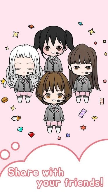 Chia sẻ thiết kế nhân vật với bạn bè