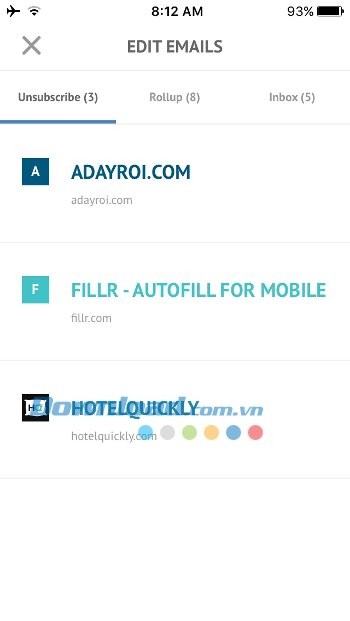 Chỉnh sửa đăng ký Email