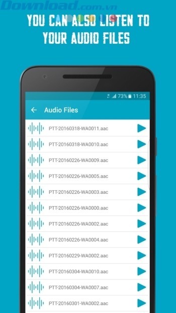 Nghe các file radio