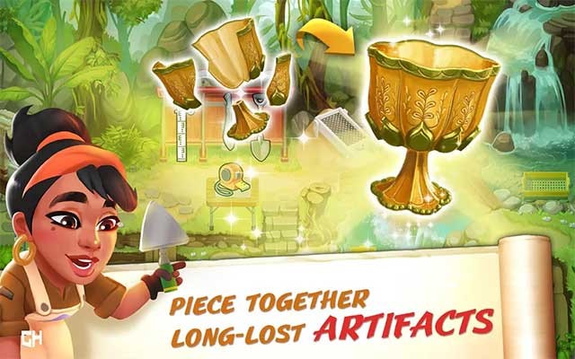 Tìm và khôi phục 16 cổ vật chính và thêm 40 cổ vật tùy chọn