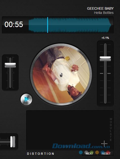 Sử dụng hiệu ứng cho đĩa nhạc