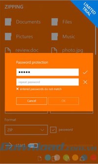 Bảo vệ file bằng mật khẩu