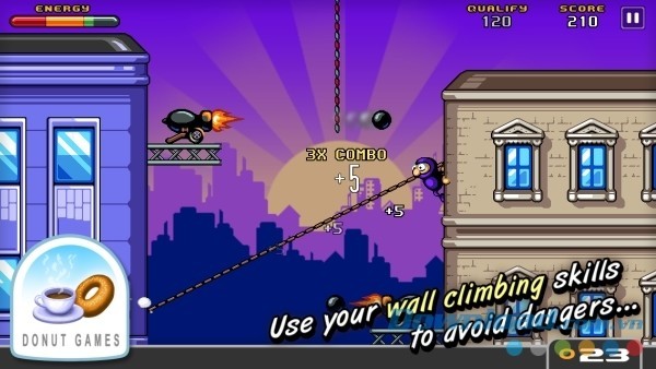 Game hành động miễn phí Urban Ninja cho Android với gameplay siêu vui