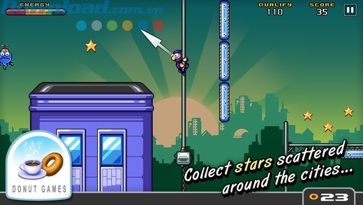 Thu thập càng nhiều sao càng tốt để sở hữu số điểm cao