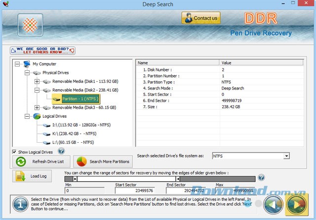 Khôi phục dữ liệu trên USB, thẻ nhớ... với Pen Drive Data Recovery