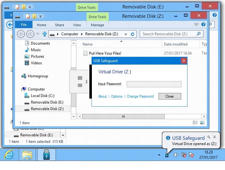 USB Safeguard bảo vệ dữ liệu an toàn