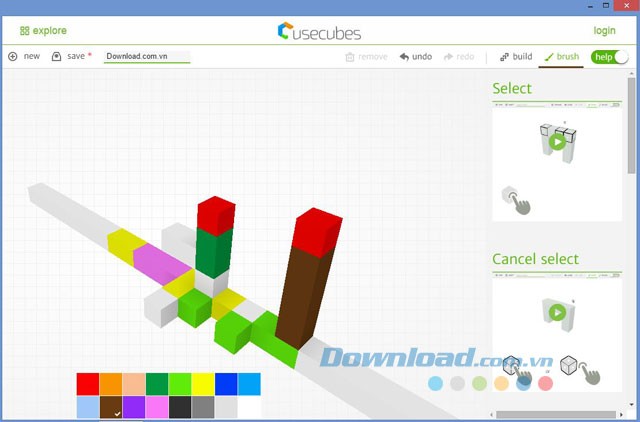 Tô màu cho các ô vuông