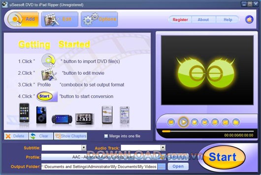 uSeesoft DVD to iPad Ripper
