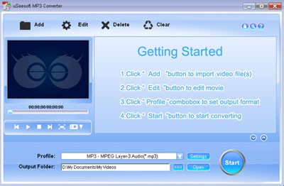 uSeesoft MP3 Converter