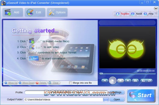 uSeesoft Video to iPad Converter
