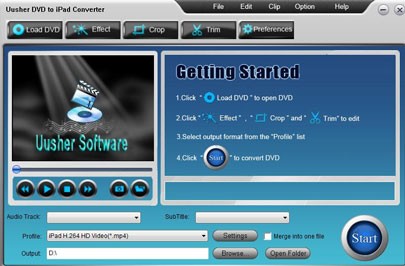Uusher DVD to iPad Converter