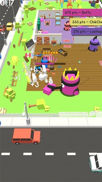 Hút mọi thứ trên đường di chuyển