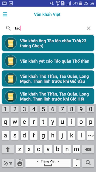 Tìm kiếm bài khấn