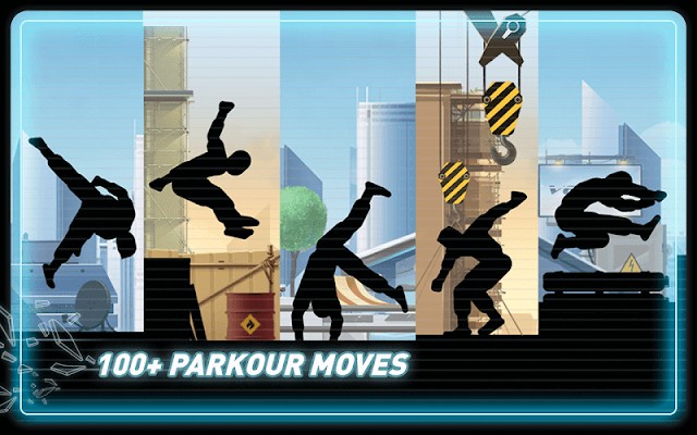 Thực hiện hơn 100 động tác parkour
