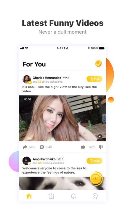 Xem và chia sẻ những video vui nhộn với người dùng VeeU khác