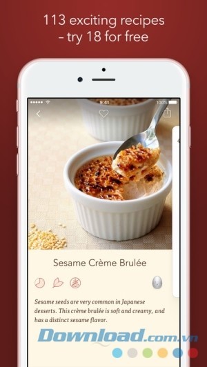 Veggie Weekend cho iOS chứa hơn 100 công thức