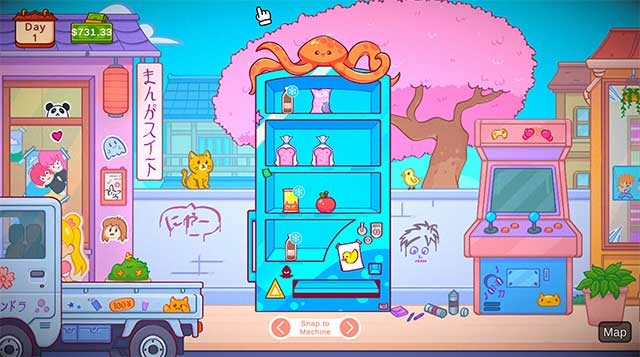 Vending Machine Co. là game kinh doanh máy bán hàng tự động có đồ họa đầy màu sắc
