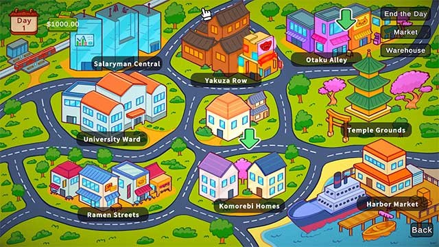 Mở khóa và khám phá các khu phố khác nhau