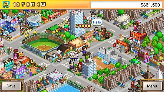 Venture Towns là game mô phỏng xây dựng và quản lý thành phố đồ họa pixel