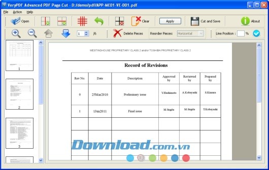 VeryPDF Advanced PDF Page Cut
