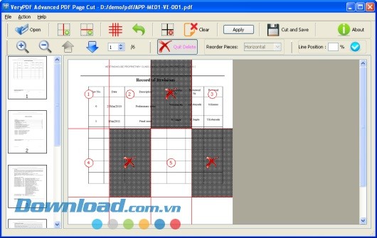 VeryPDF Advanced PDF Page Cut