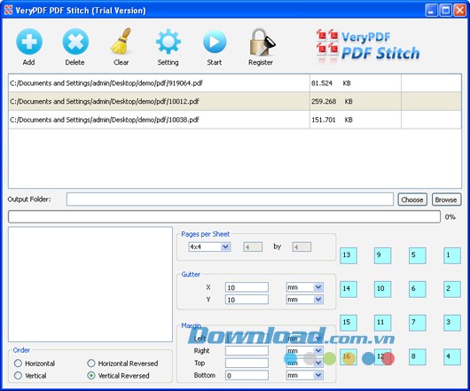 VeryPDF PDF Stitcher