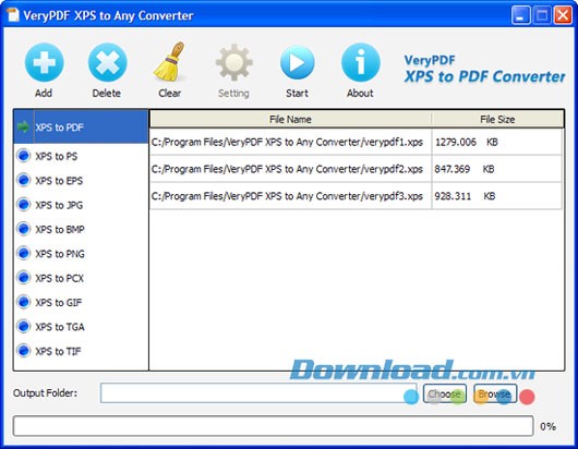 VeryPDF XPS to Any Converter