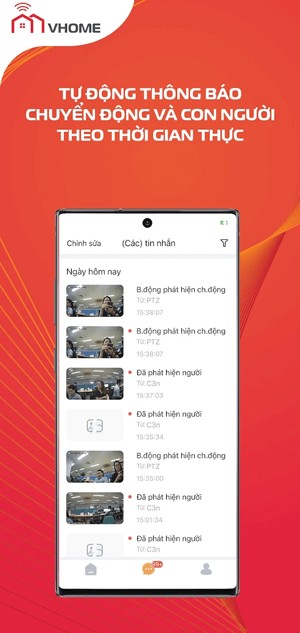 Tự động thông báo khi có người