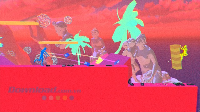 Quăng nhiều chiếc băng VHS vào đối thủ trong quá trình chơi game chiến đấu VHS vs BETAMAX cho máy tính