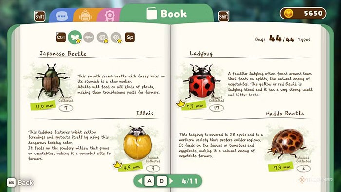 Vị trí tất cả côn trùng trong Shin chan: Shiro & Coal Town