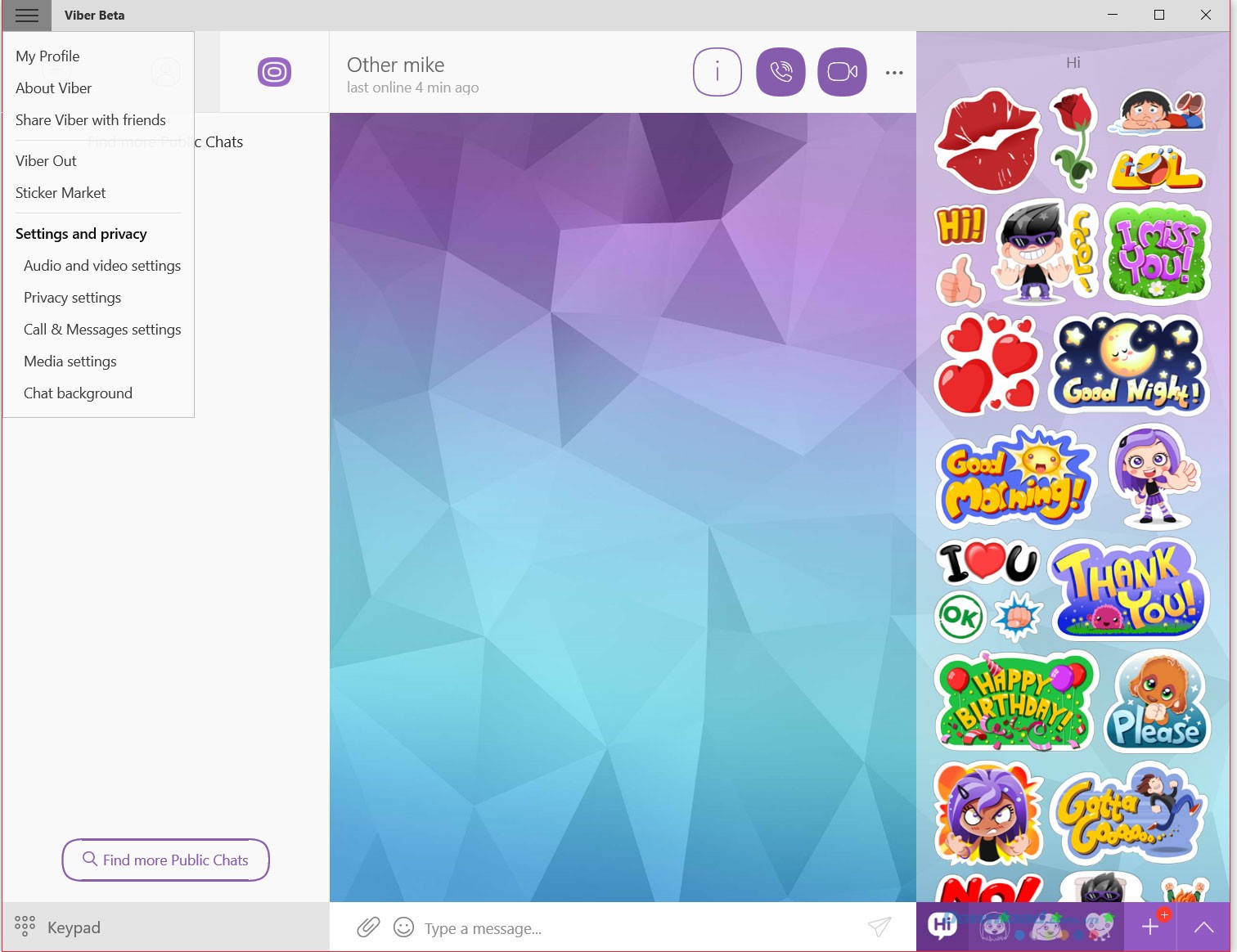 Các lựa chọn trên giao diện phần mềm