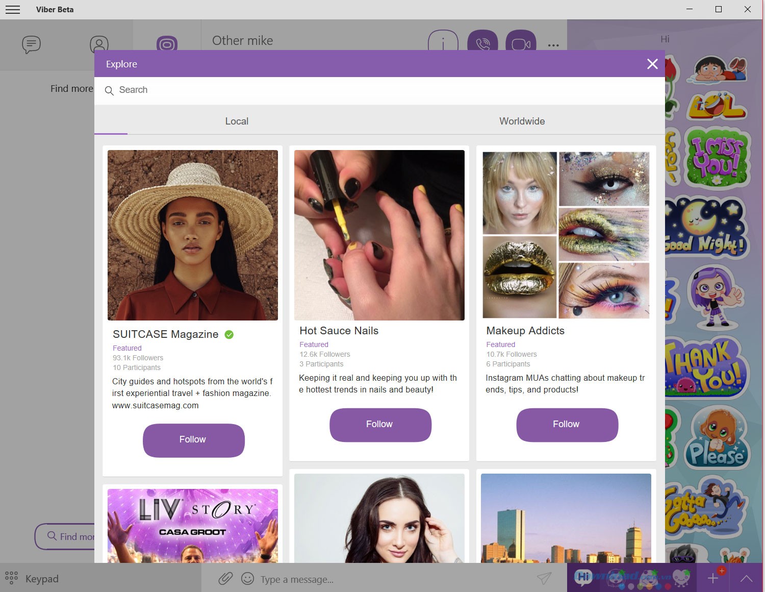 Khám phá người dùng Public