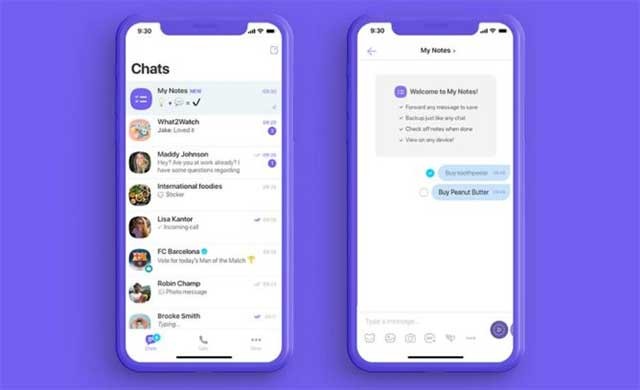 Viber vừa cho ra mắt My Note - cho phép bạn lưu ghi chú và danh sách các việc cần làm