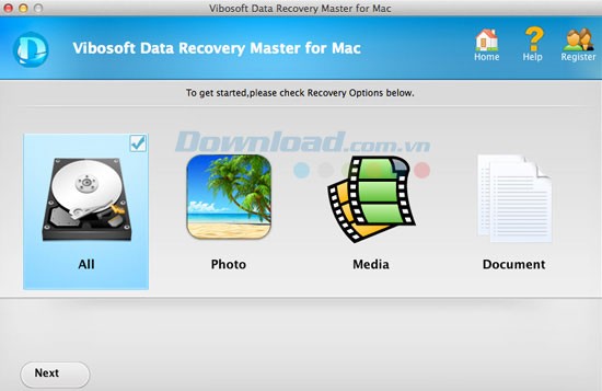 Vibosoft Data Recovery Master cho Mac