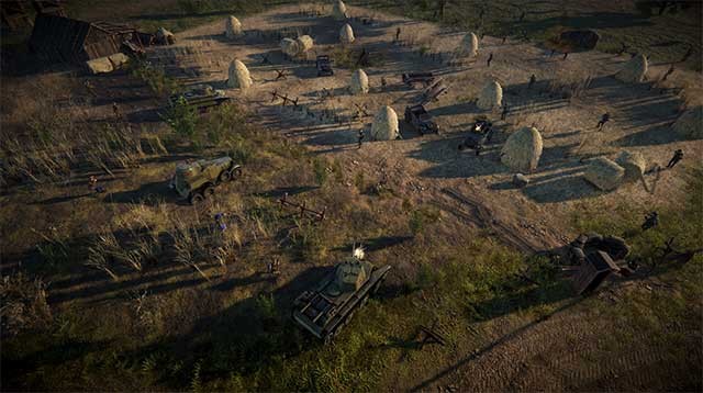 Xây dựng công sự bằng xe tải kỹ thuật và quản lý kho vũ khí