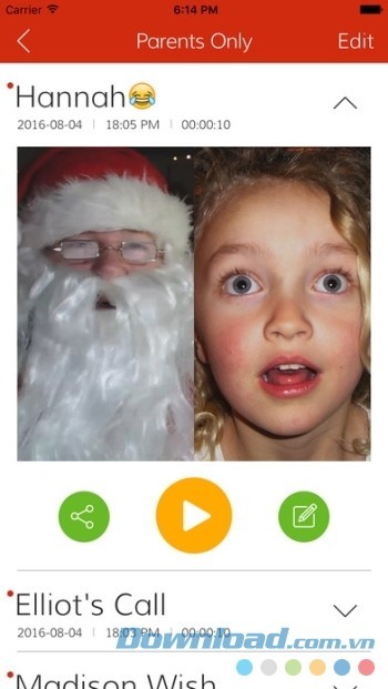 Cài đặt hẹn giờ gọi điện cho ông già Noel trên Video Call Santa cho iOS