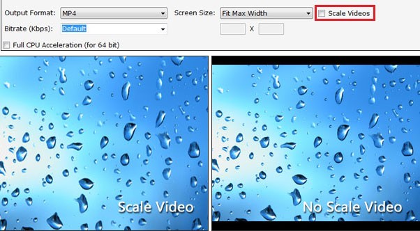 Video Combiner hỗ trợ thay đổi tỷ lệ màn hình tùy ý