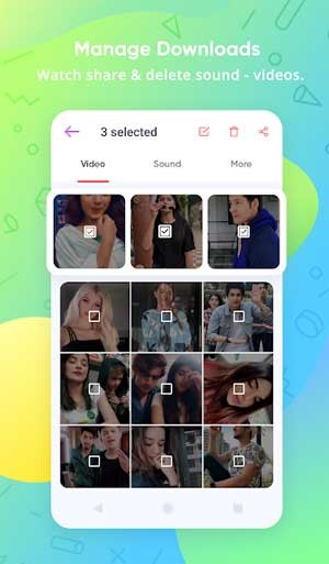 Dễ dàng xem, chia sẻ và xóa video