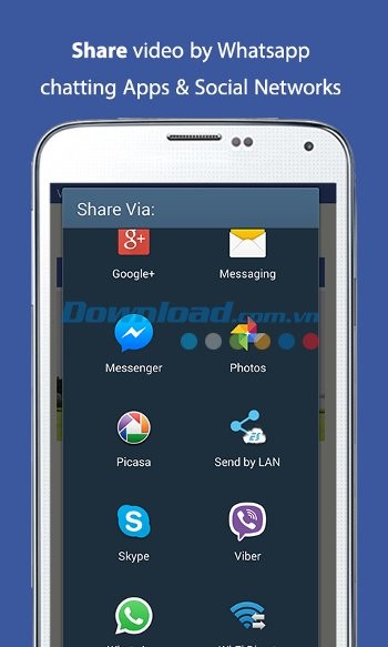 Chia sẻ video dễ dàng với Video Downloader for Facebook cho Android