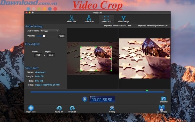 Crop video dễ dàng