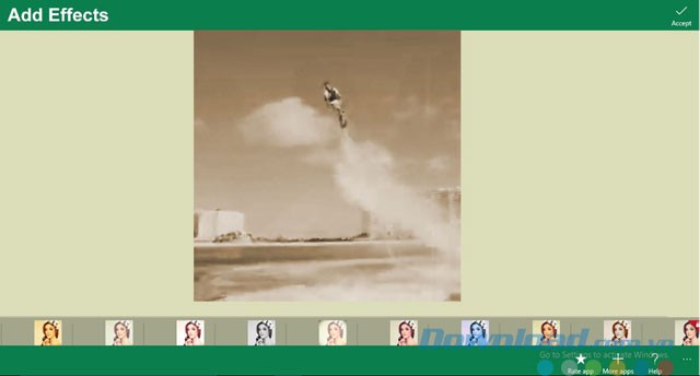 Thêm hiệu ứng cho video